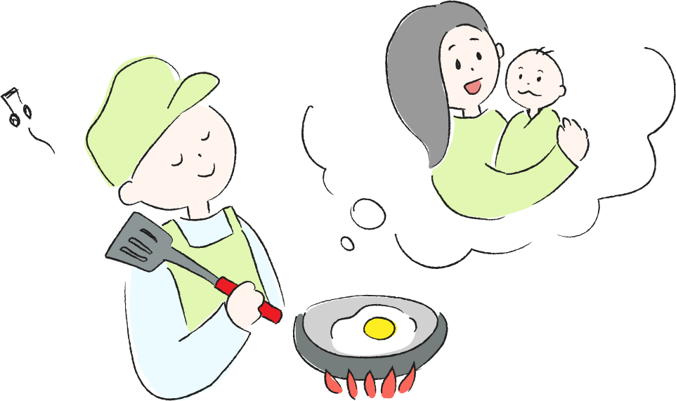 奥さんのつわり 栄養のあるごはんを作る
